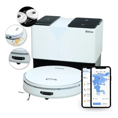 Dreame D10 Plus Gen 2 Robô Aspirador E Mopa Com Base 127v Branco