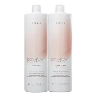 Kit Braé Revival Shampoo E Condcionador Profissional 1lt Kit Braé Revival Shampoo E Condcionador Profissional 1lt