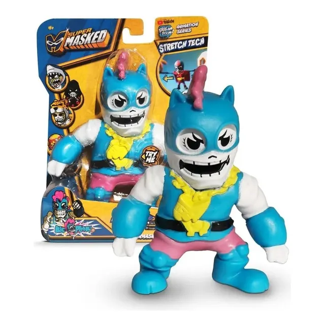 Muñeco Supermasked Flex Big Pony Estirable Con Sonido