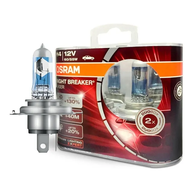 Lampara Osram H4 Night Breaker Laser X2 Unidades - Nolin