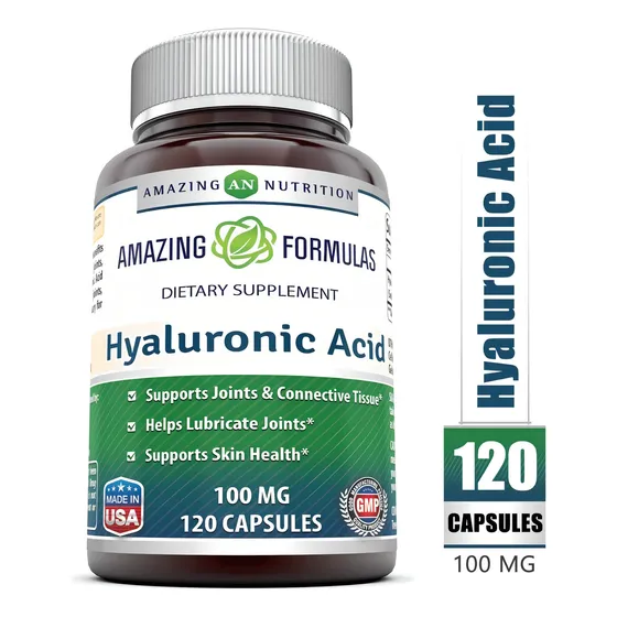 Acido Hialuronico 100 Mg 120 Caps Cabello Tejido Piel Eg A0 Sabor Sin Sabor