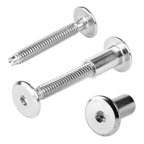 Tornillo Conector Tuerca Union Muebles 4.5cm X 1/4 10pzs