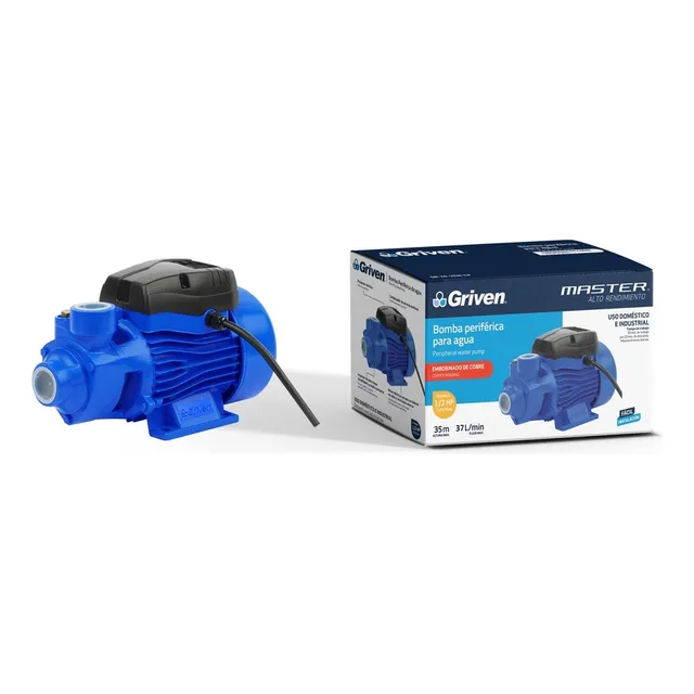 Bomba De Agua 1/2hp De 100% Cobre Griven