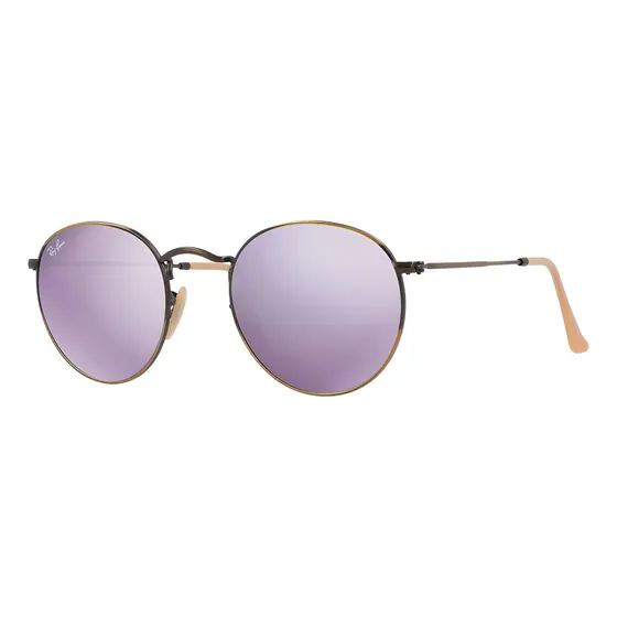 Lente De Sol Ray Ban Rb3447 167/4k 50mm Dorado/lila Color De La Lente Lila Color De La Varilla Dorado Color Del Armazón Dorado Diseño Ocean