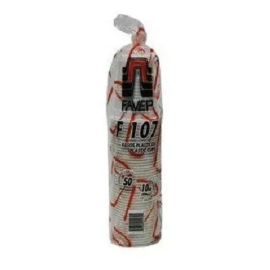 Vasos Plásticos Desechables F-107 50 Und (paqx3)
