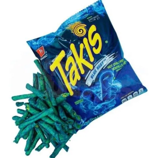 Takis Azules Blue Heat New (5 Bolsas De 65 Gr. C/u) Barcel.