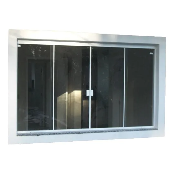 Janela De Blindex Vidro 1,00x2,00 Incolor Com Fechadura