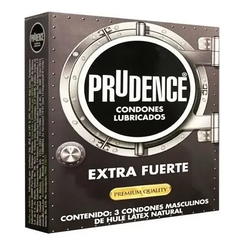 Condones De Látex Prudence Extra Fuerte 3 Condones Premium Quality
