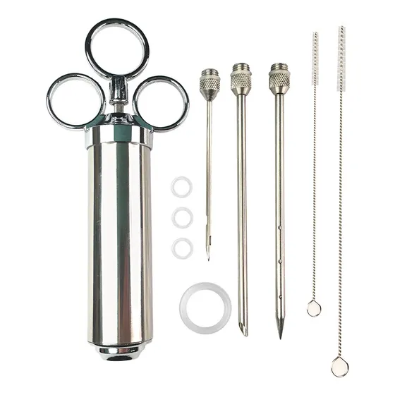 Jeringa Para Pavo Condimento Carne Cocina Inoxidable 6pcs