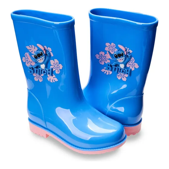 Galocha P/ Meninas Stitch Colorful Cano Longo Grendene Kids