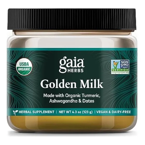 Suplemento De Leche Dorada En Polvo De Gaia Herbs, Hecho