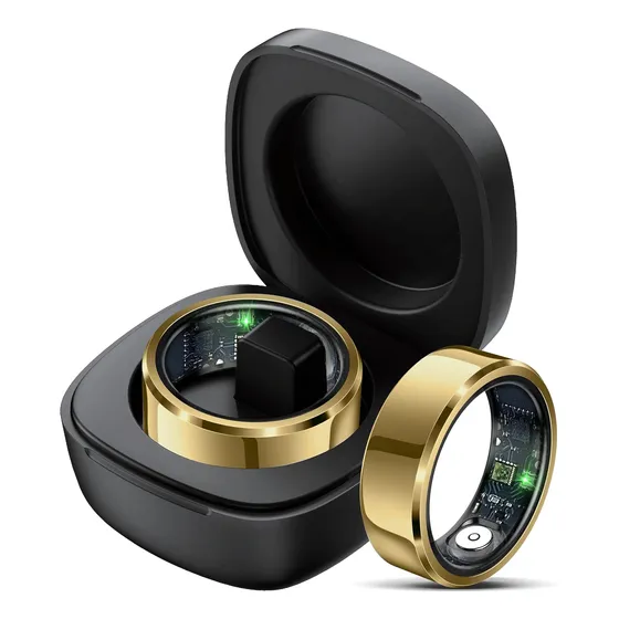Anillo Inteligente De Salud En Oro, Talle 9, Para Hombre Y M