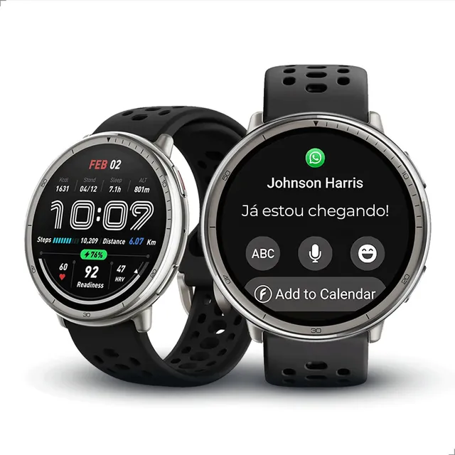 Smartwatch Amazfit Active 2 Round Amoled 1,32   Esportivo