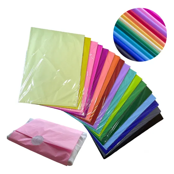 Kit 100 Folhas Papel De Seda Premium Colorido 60x48cm