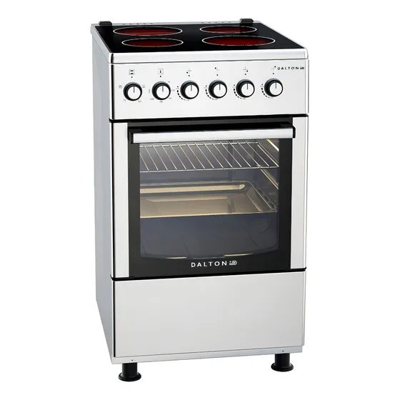 Cocina DaltonDA50IX-VITRO color inoxidable con puerta con visor
