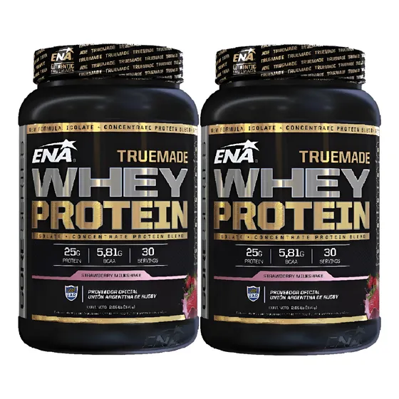 2 Whey Protein Ena True Made Proteínas Isolate Proteína Ena