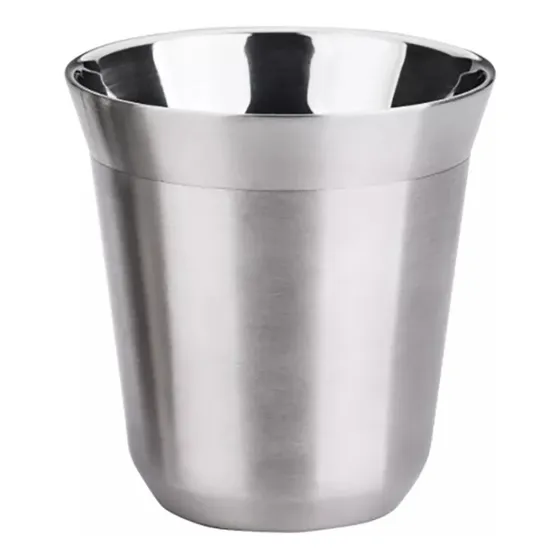 Vaso Para Café Doble Pared De Acero Inoxidable Barista 2.7oz