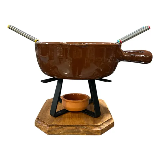 Fondue Juego De 10 Piezas Cerámica Set Fondue