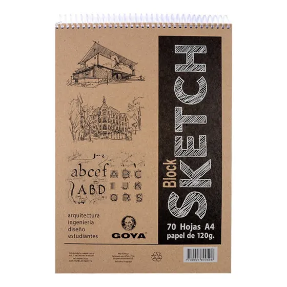 Block Dibujo Bocetos Sketch Goya A4