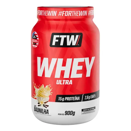 Whey Ultra Protein Pote 900g Sabor Baunilha Ftw