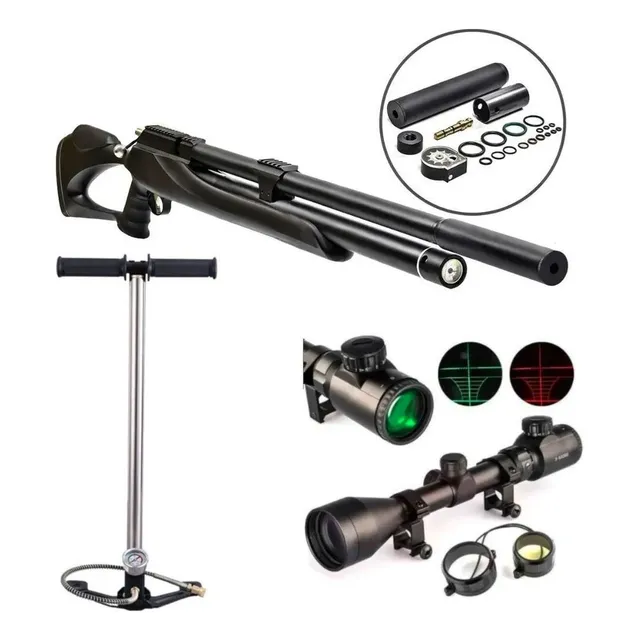 Combo Chumbera Pcp M25 Calibre 5,5mm + Inflador + Mira