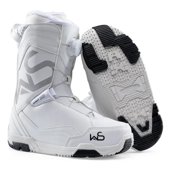 Botas De Snowboard Knob Series Pro White - Snow Force Blanco 38