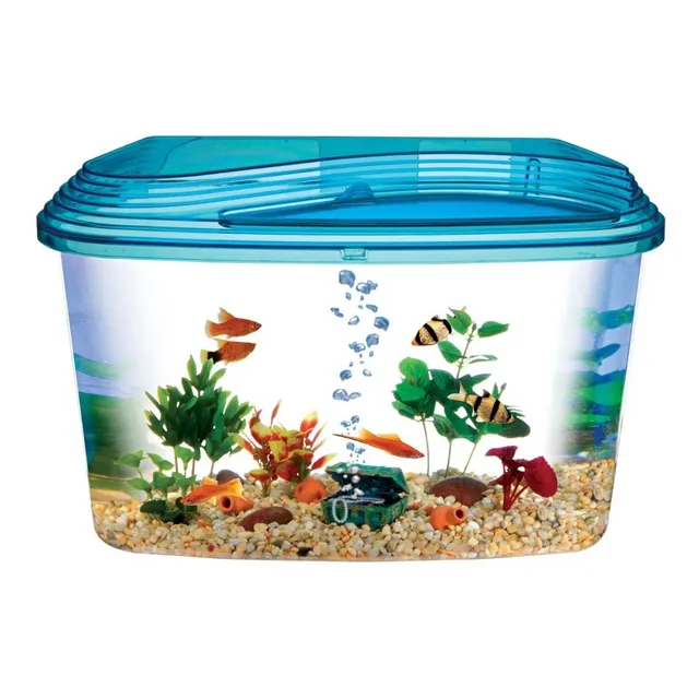 Acuario Agua Dulce Acrilico Penn Plax 5,5 Gal C/ Tapa Nuwave