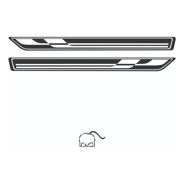 Calco Chevrolet Agile Franjas Laterales