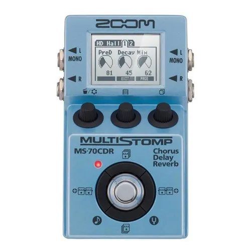 Pedaleira Zoom Multistomp Ms 70cdr Para Guitarra