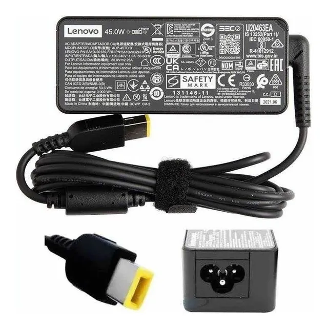 Cargador Lenovo 20v 2.25a Usb Punta Cuadrada G40g50