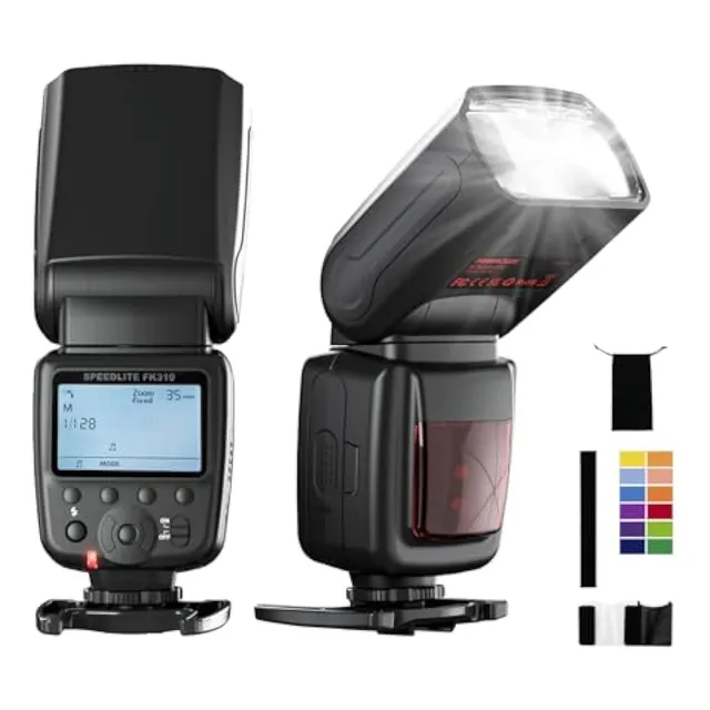 Photoolex Flash De Cámara Lcd Speedlite Para Canon