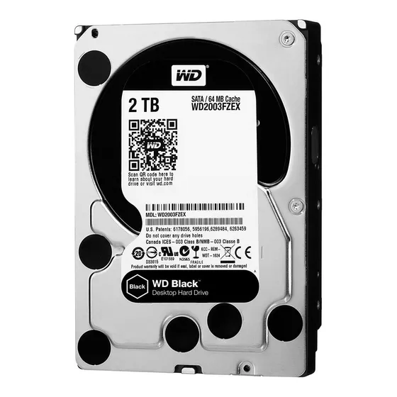 Disco Duro Wd Black 2tb Sata3 7200 Rpm Tranza