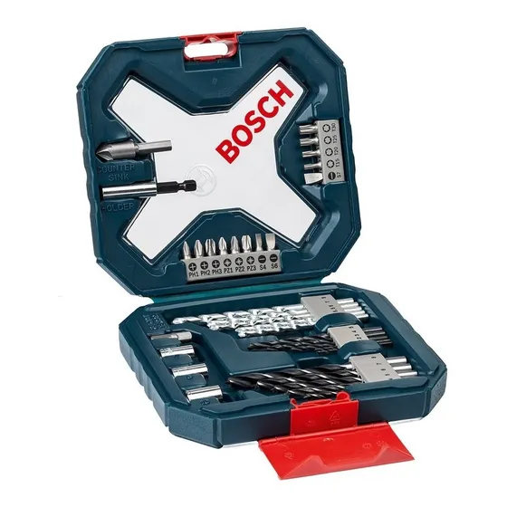Kit De Brocas Y Puntas X-line De Acero X34 Unidades Bosch