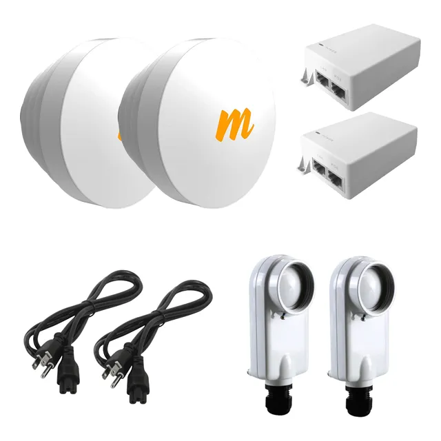 Kit Enlace Mimosa 3km Radios C5x + Antena 12dbi 700mps Ptp