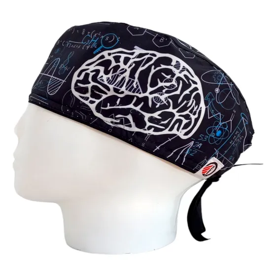 Gorro Quirúrgico Hombre + Lanyard Hemisferio Cerebro