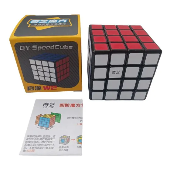 Cubo De Rubik 4x4 Con Sticker Borde Negro Qiyi Mo Fang Ge