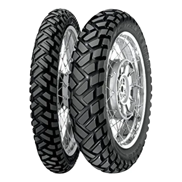 Par Pneu Metzeler 90/90r21 + 120/90r17 Moto Enduro 3