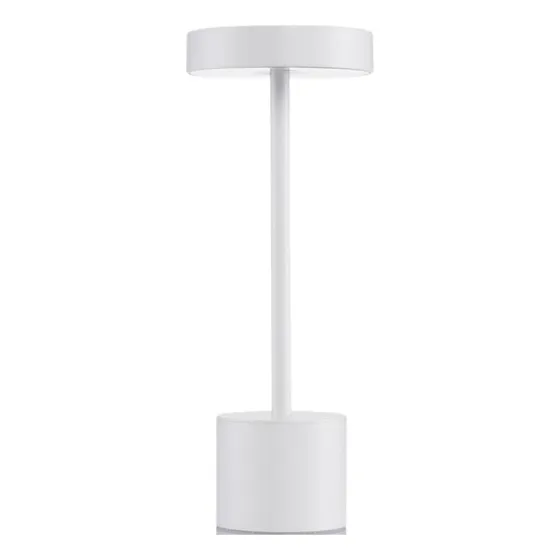 Velador Lámpara Led Recargable Inalambrico Usb Dimmer 3 Luces Fria Calida Neutra Táctil Touch Ideal Bar Velador Moderno Elegante Velador De Mesa Levys Bazar Color Blanco