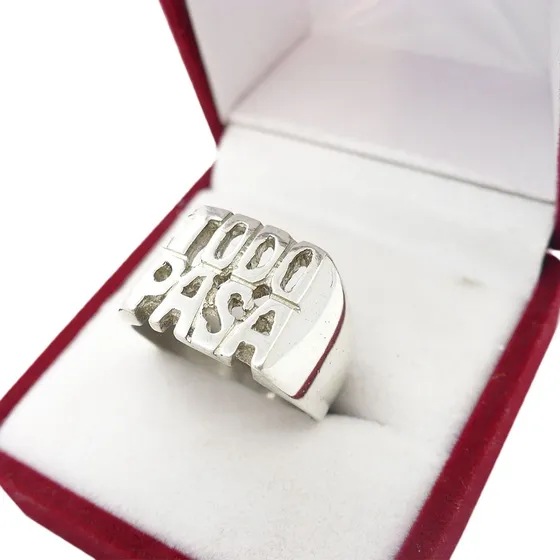 Anillo Frase Todo Pasa De Plata 925 Grondona Futbol
