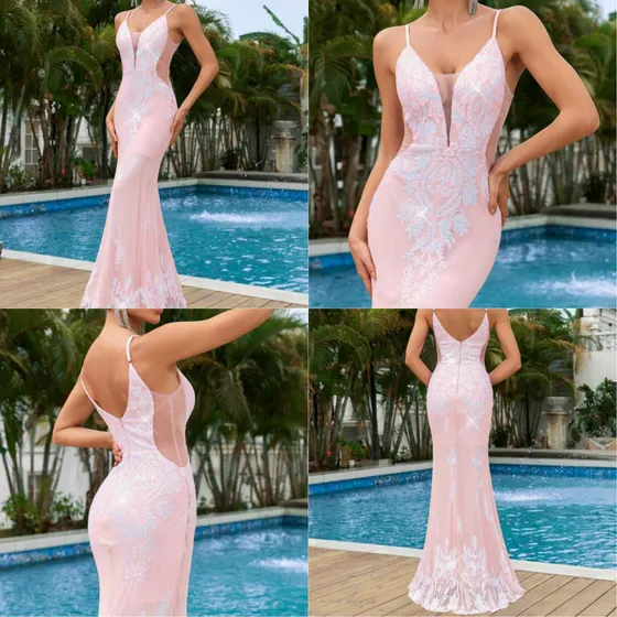 Vestido Largo Mujer Formal  Lentejuelas Fiesta Grado 15 Años