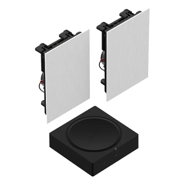Sistema De Sonido Embutir En Pared Sonos In Wall (par) + Amp