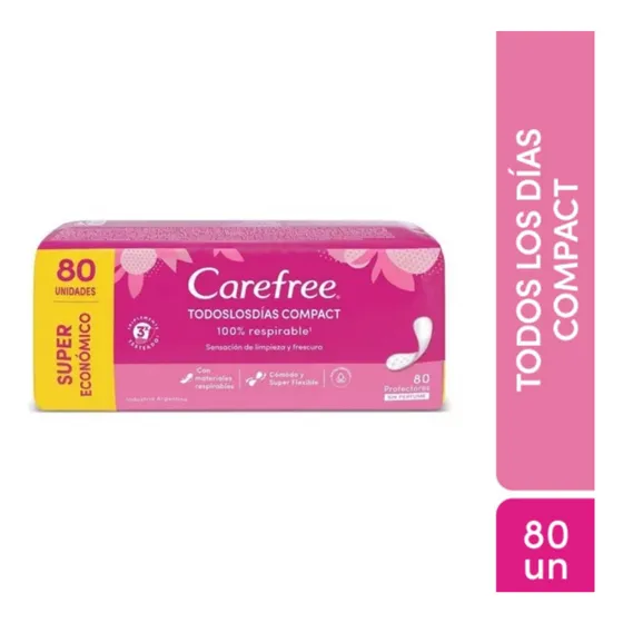 Pack Protectores Diarios Sin Perfume 80 Unidades Carefree