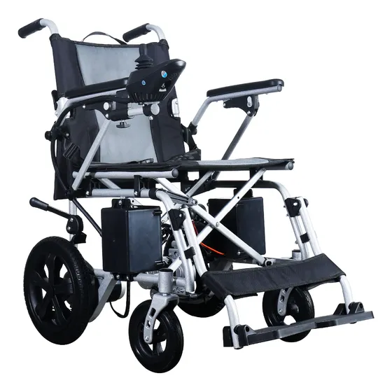 Gambimedic Silla De Ruedas Electrica Acero 28kg Mod. Gm6015 Soporta 100kg Todoterreno Permitida En Aviones Portatil Para Viaje Plegable 2 Motores 150w Bateria Acido Plomo Sellada 24v12ah De 288wh