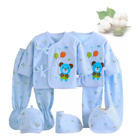 Set De Ropa Recién Nacido 0-3 Meses 7 Piezas Set Bienvenida
