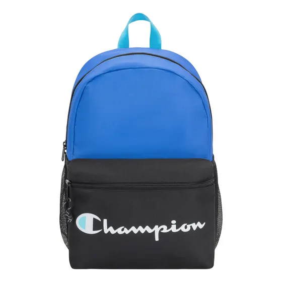 Mochila Champion Casual Escolar Charter Azul Backpack Diseño De La Tela Lisa