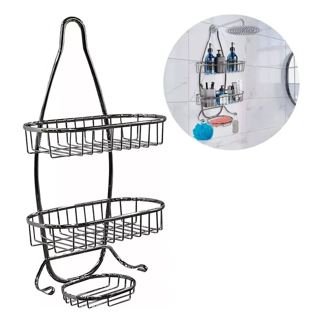 Organizador Regadera Baño Repisa Colgante Acero Inox 53 Cm