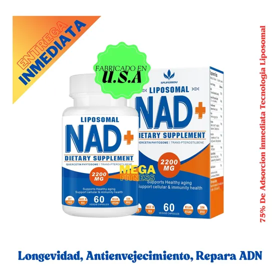 Suplemento Liposomal De Nad+ De 2200 Mg Anti Envejecimiento