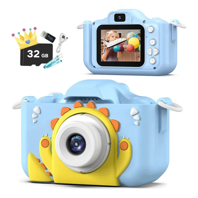 Mini Cámara Fotográfica Digital Para Niños Con 32gb