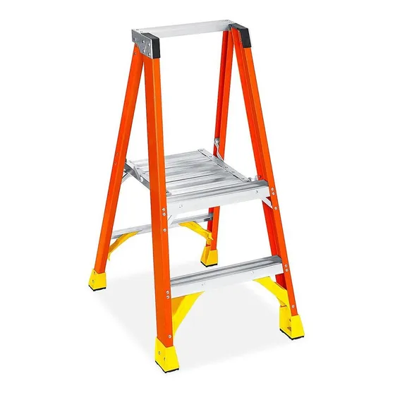 Escalera De Fibra De Vidrio Con Plataforma - 1 M - Uline