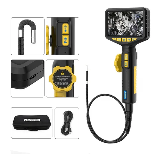 Autool boroscopio automotriz 1080p hd autofocus con luz led